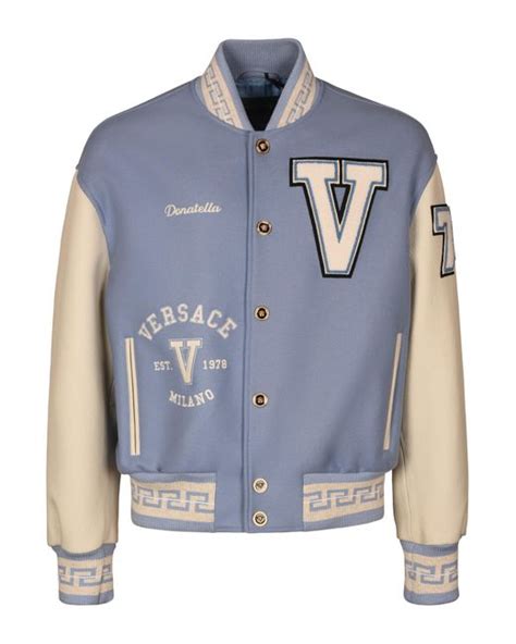 men's versace varsity jacket